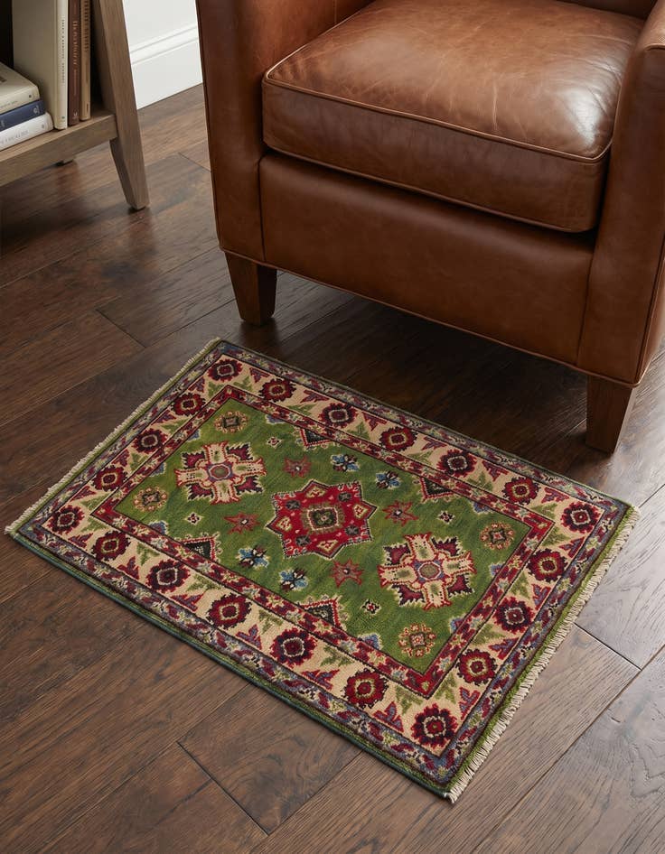 Detail image of 2' x 3' Hand Knotted Kazak Rug