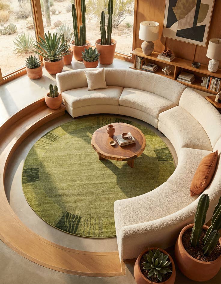 Detail image of 8' x 8' Angelica Round Rug