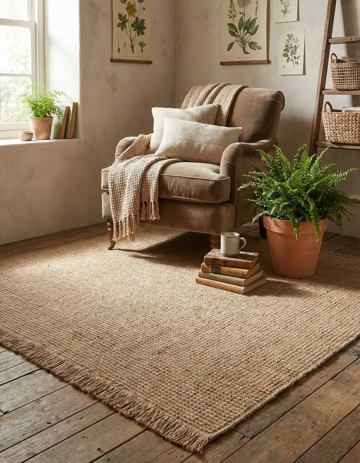 Detail image of 5' 1 x 5' 1 Cottage Farm Square Rug