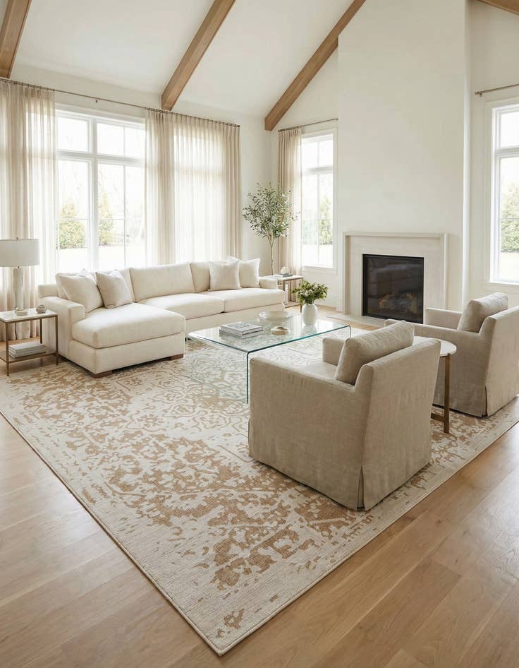 Detail image of 13' x 13' Washable Jill Zarin Dubai Indoor / Outdoor Square Rug