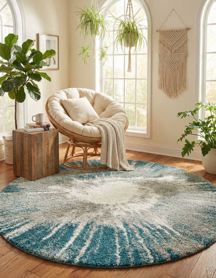 Detail image of 7' 10 x 7' 10 Soft Touch Shag Round Rug