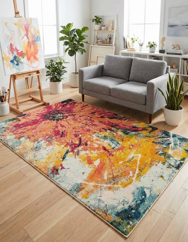 Detail image of 5' x 8' Washable Casablanca Rug