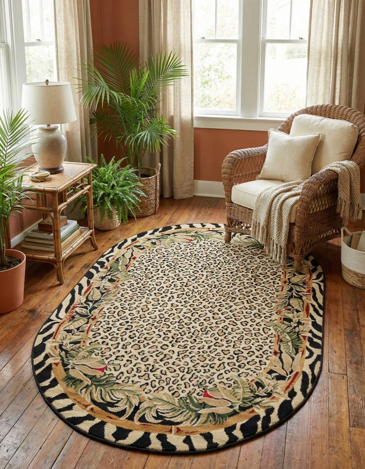Detail image of 5' 3 x 8' Safari Oval Rug
