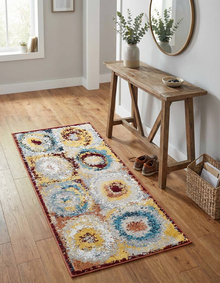 Detail image of 2' x 4' 1 Kamala Washable Runner Rug
