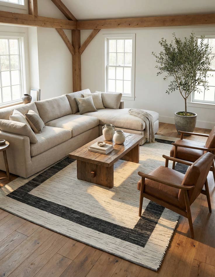 Detail image of 10' x 14' 1  Hand Woven Chindi Jute Rug