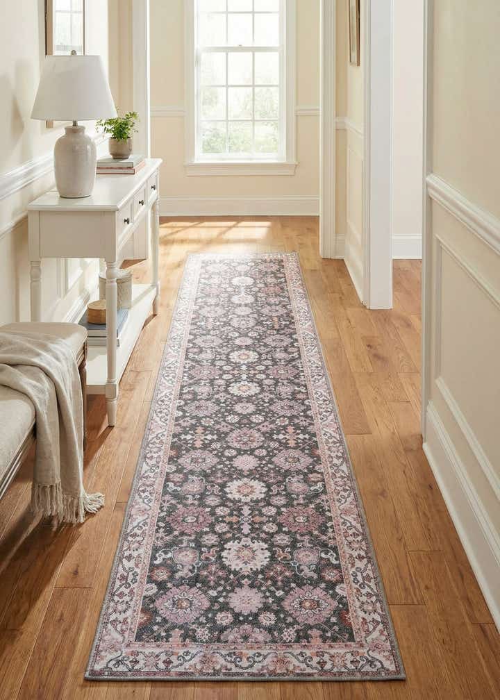 2' 7 x 12' Washable Timeless Runner Rug