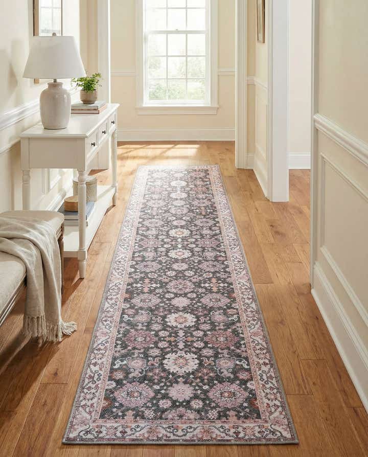 2' 7 x 12' Washable Timeless Runner Rug