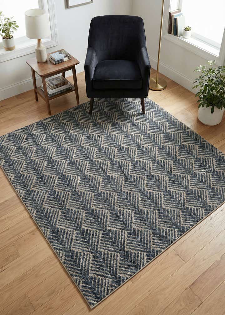 5' 3 x 5' 3 Eco Trellis Square Rug
