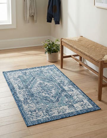 2' x 3' Easy-Clean Traditional Indoor / Outdoor Rug