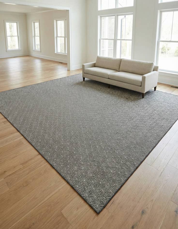 Detail image of 13' x 13'  Washable Trellis Indoor / Outdoor Square Rug