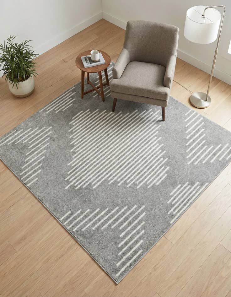 Detail image of 5' 3 x 5' 3 Kai Square Rug