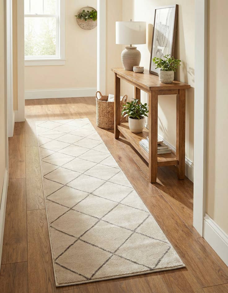 Detail image of  2' x 8' Vogue Geo Runner Rug