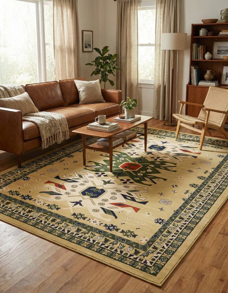 Detail image of 10' x 13' Heris Rug