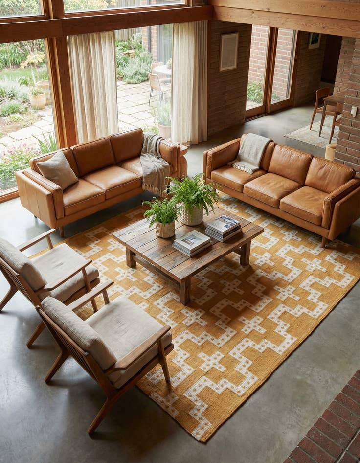 Detail image of 7' 10 x 10' Hand Woven Kilim Wool Rug
