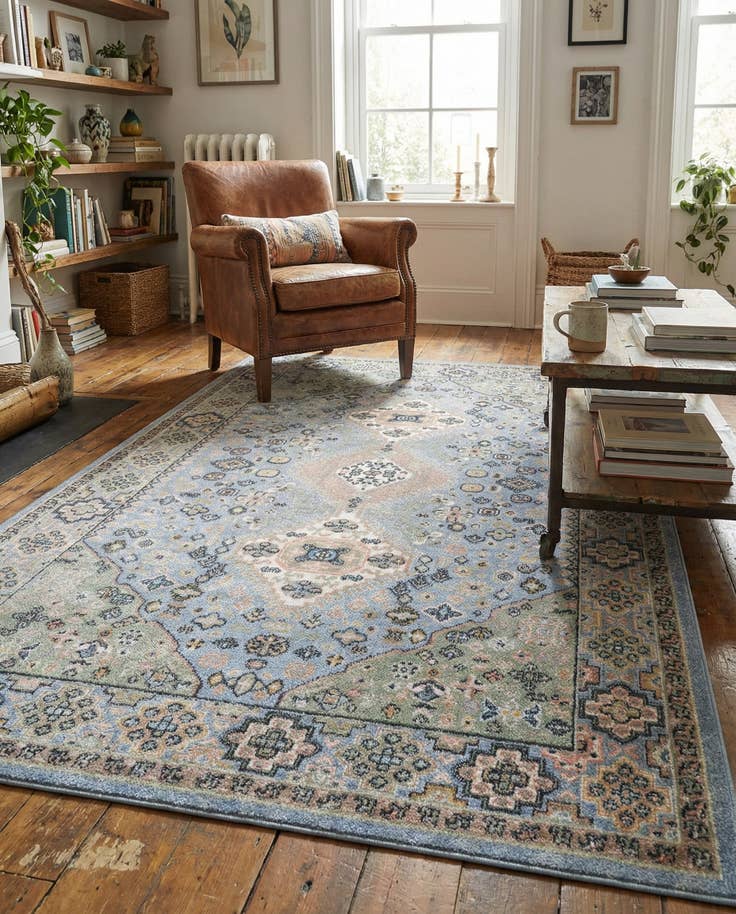 Detail image of 5' 3 x 8' Kamala Washable Rug