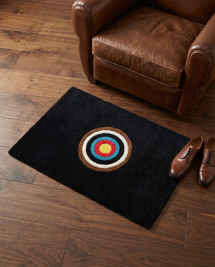 Detail image of 1' 4 x 2' Hand Knotted WM Brown Driver Rug