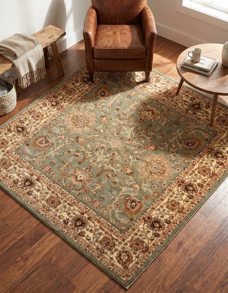 Detail image of 7' x 7' Classic Agra Square Rug