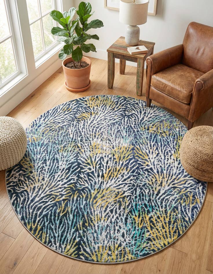 Detail image of 7' x 7' Ariel Round Rug