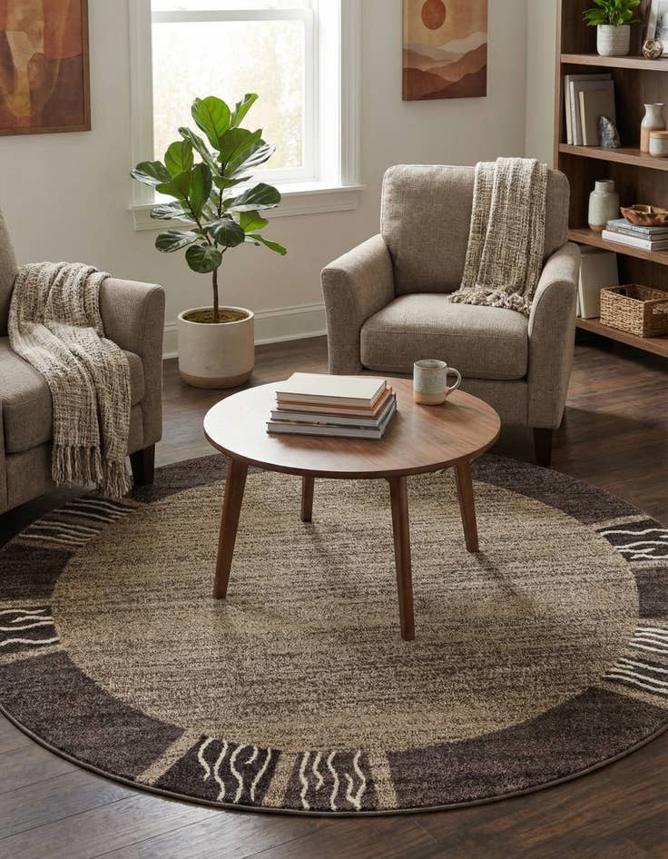 Detail image of 6' x 6' Angelica Round Rug