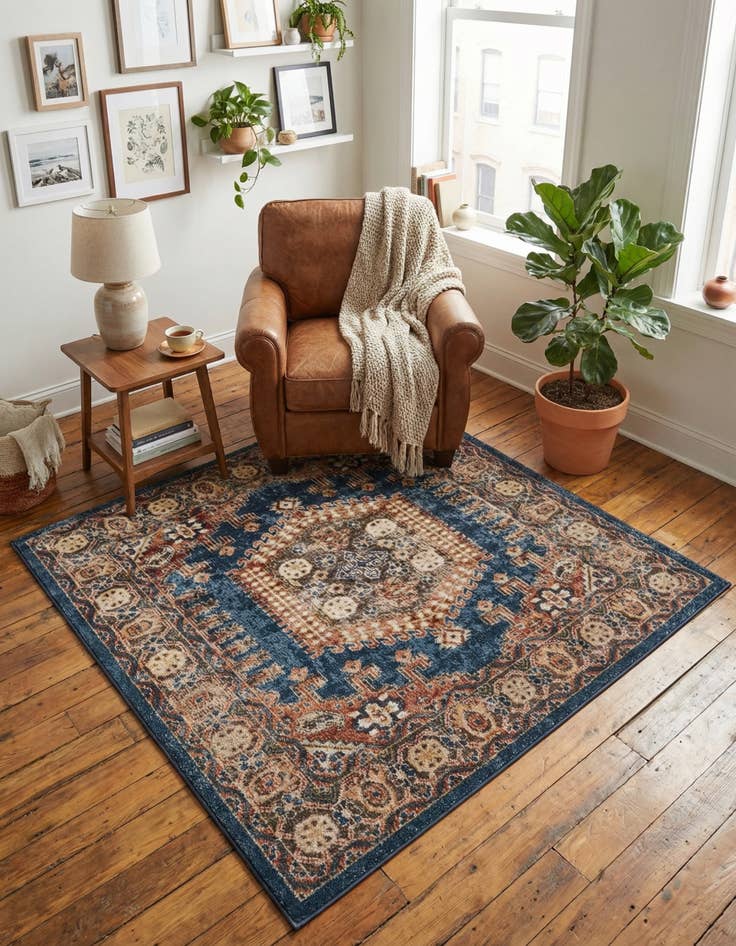 Detail image of 5' 3 x 5' 3 Eden Square Rug