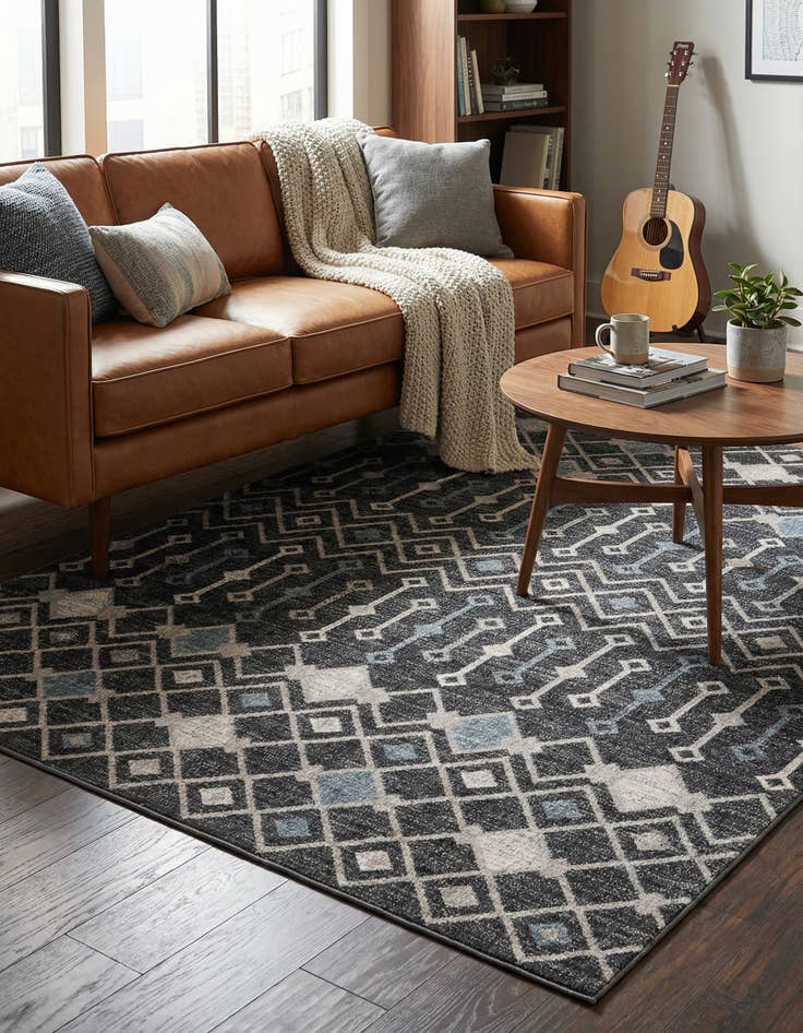 Detail image of 7' 10 x 10' Eco Trellis Rug