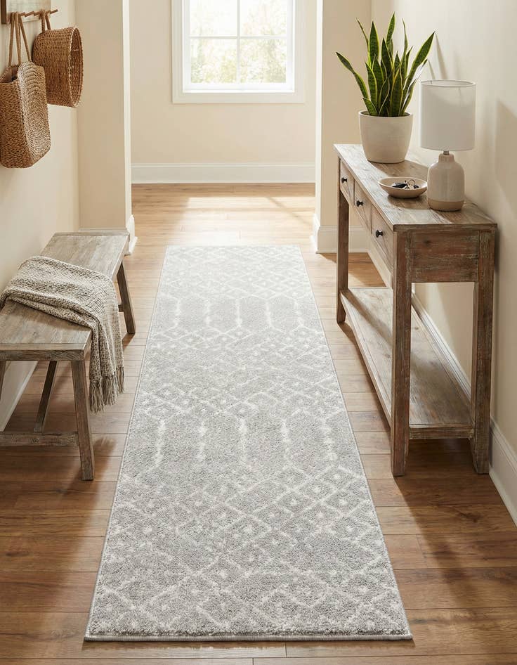 Detail image of 2' x 6' Paxon Trellis Runner Rug
