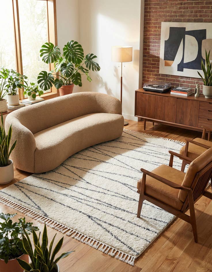 Detail image of 9' x 12' Serenity Shag Rug