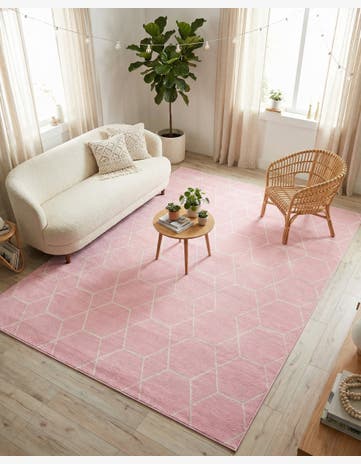 7' 10 x 10' Trellis Frieze Rug