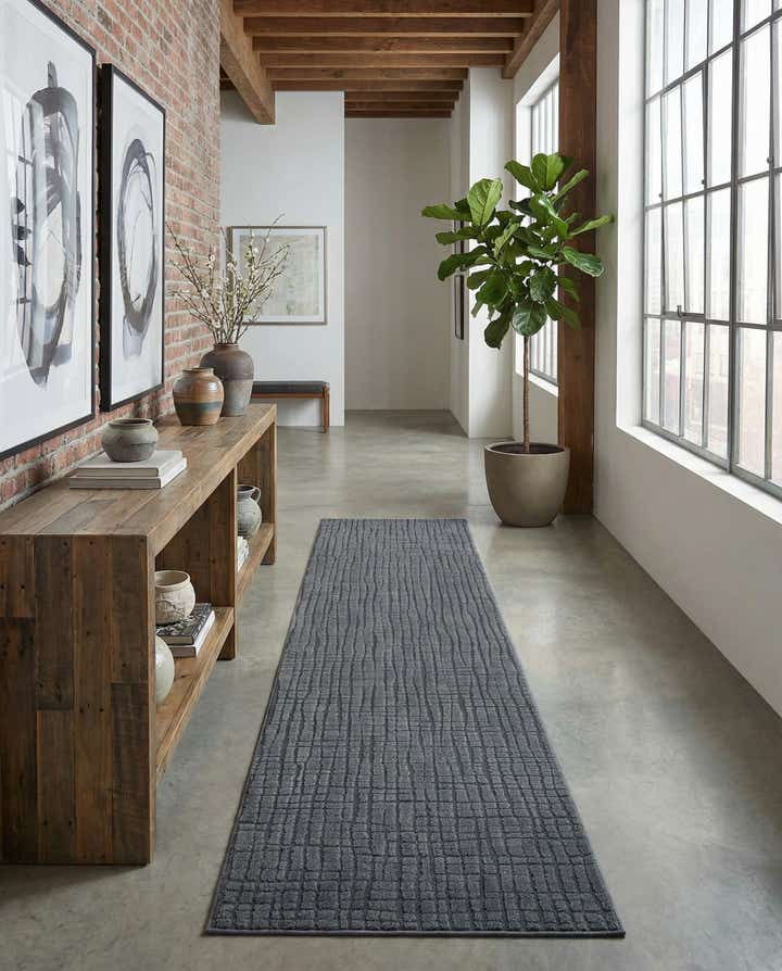 2' 7 x 12' Textura Designer Runner Rug