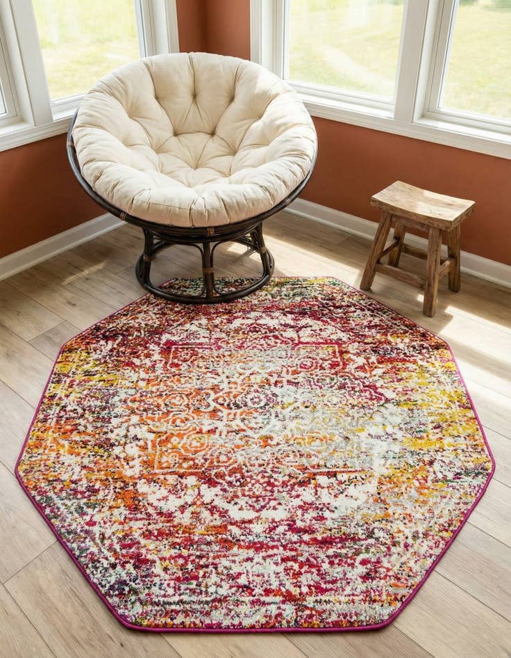 Detail image of 5' 3 x 5' 3 Arlington Octagon Rug