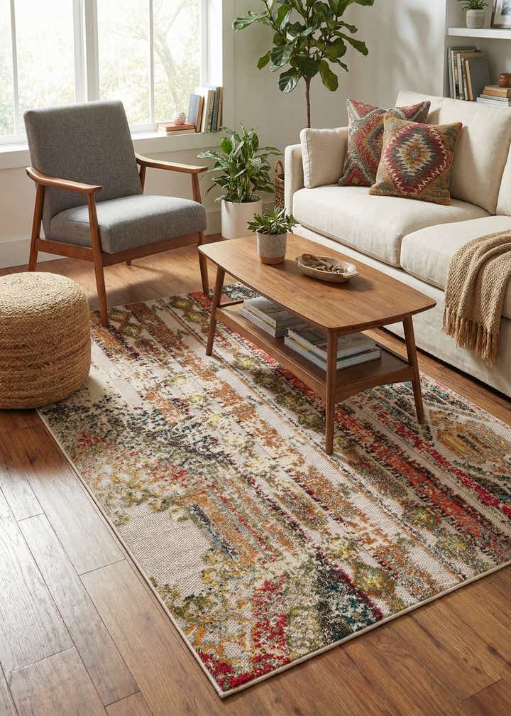 4' x 6' Easy-Clean Casablanca Indoor / Outdoor Rug