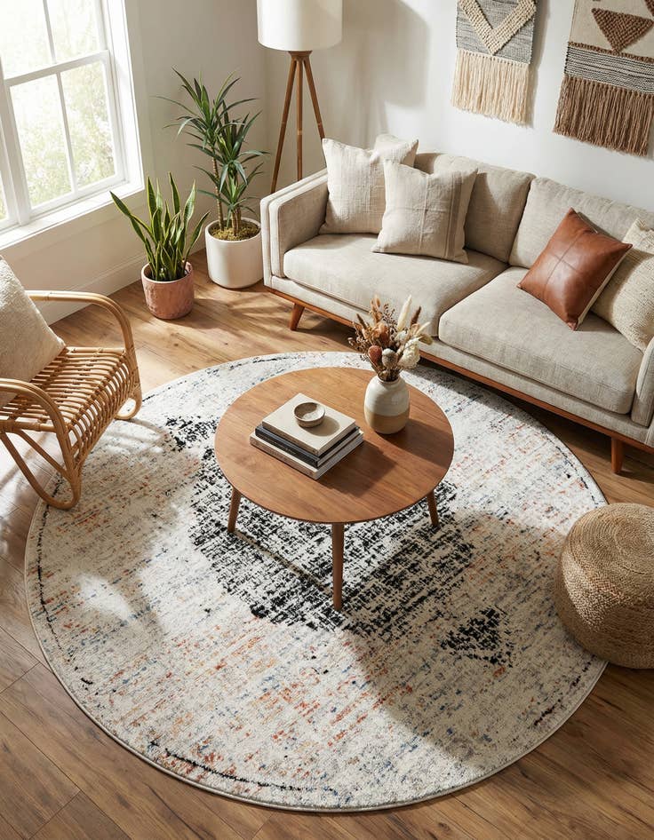 Detail image of 7' x 7' Aramis Round Rug