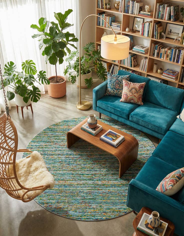 Detail image of  7' 10 x 7' 10 Calypso Round Rug