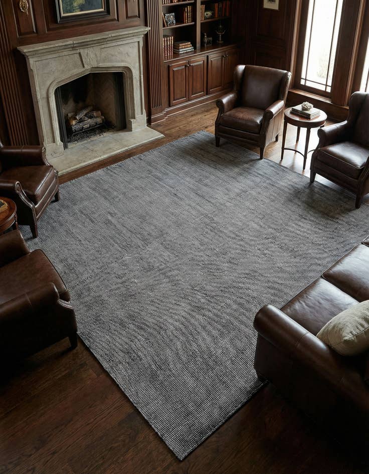 Detail image of 7' 10 x 7' 10 Hand Woven Jill Zarin English Manor Farmhouse Wool Square Rug