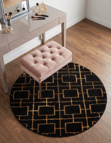 3' x 3' Marilyn Monroe™ Glam Deco Round Rug