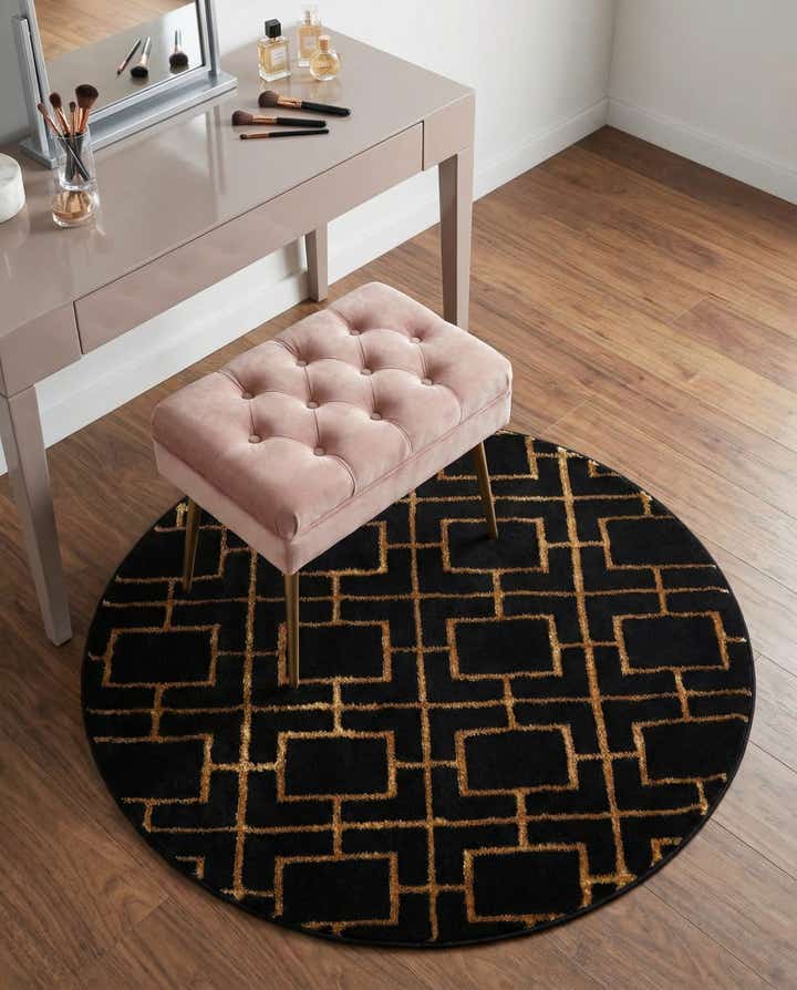 3' x 3' Marilyn Monroe™ Glam Deco Round Rug
