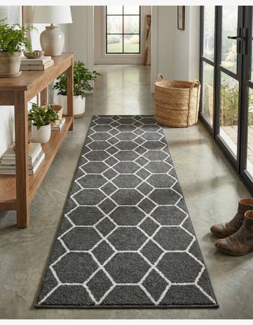2' x 8' Lattice Frieze Runner Rug
