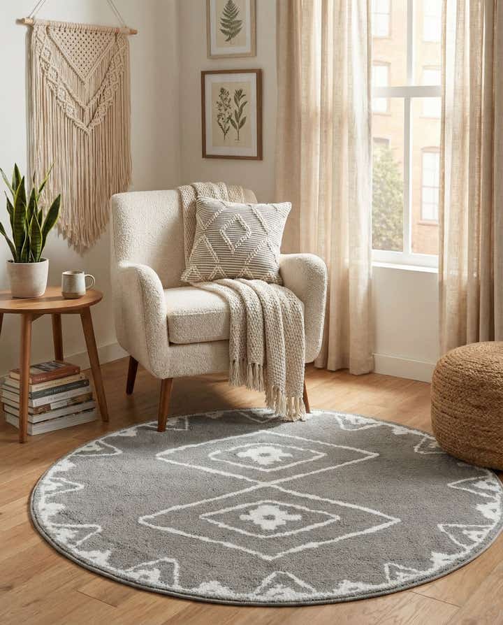 4' x 4' Oslo Round Rug