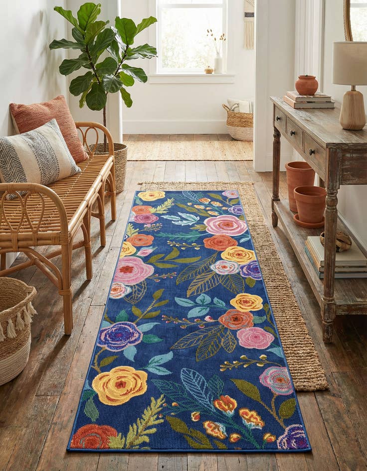 Detail image of 2' x 6' Blossom Runner Rug