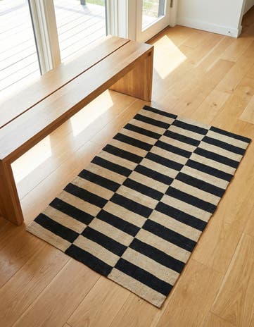 2' 8 x 4' Hand Woven Kilim Modern Wool Rug