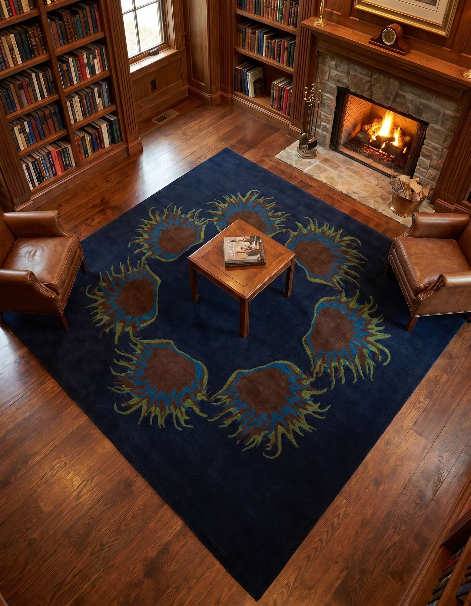 7' 5 x 7' 7 Luna Wool Square Rug