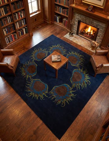 7' 5 x 7' 7 Luna Wool Square Rug