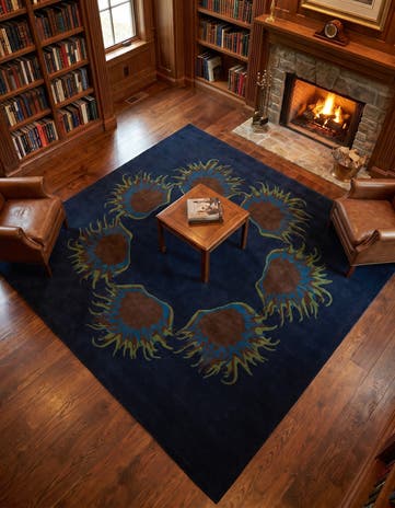 7' 5 x 7' 7 Luna Wool Square Rug