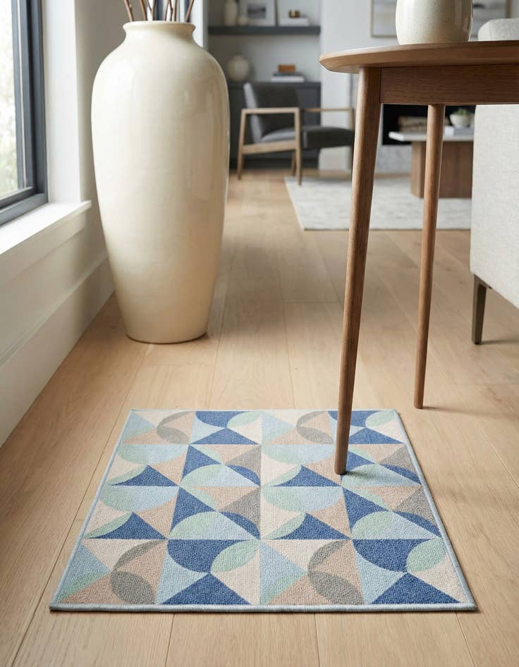 Detail image of 1' 4 x 1' 4 Lotus Sample Rug