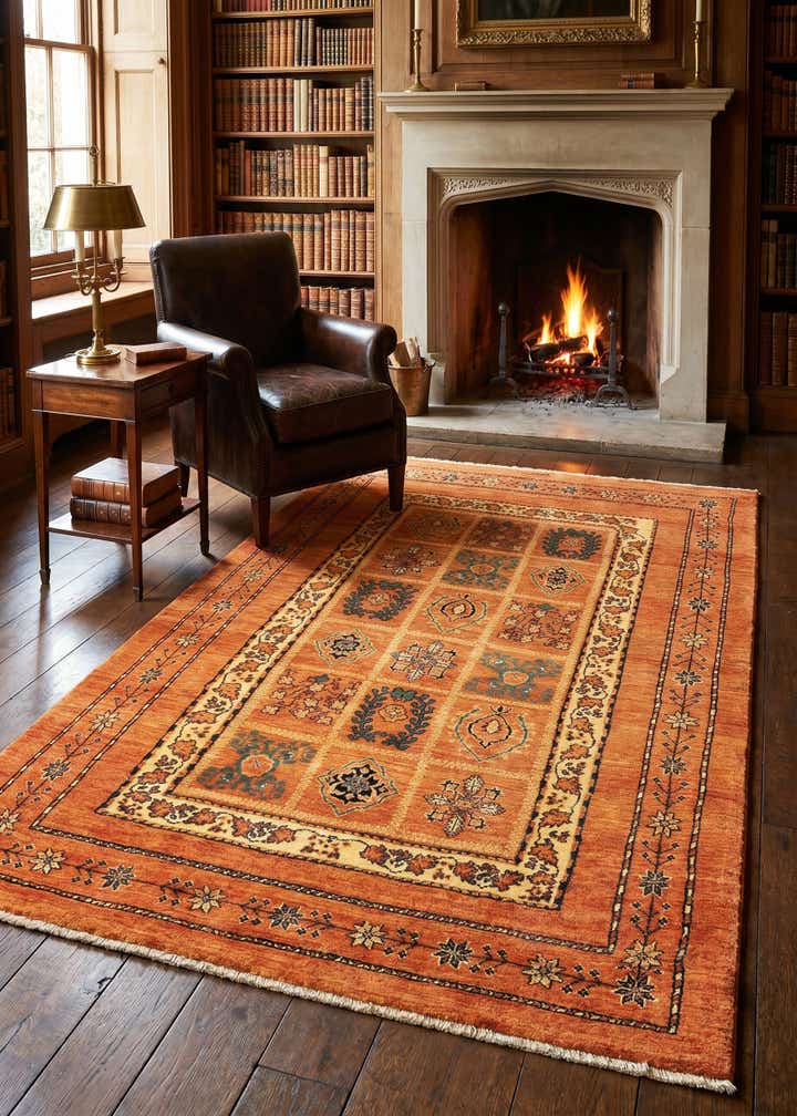 3' 8 x 5' 6 Kashkuli Wool Rug
