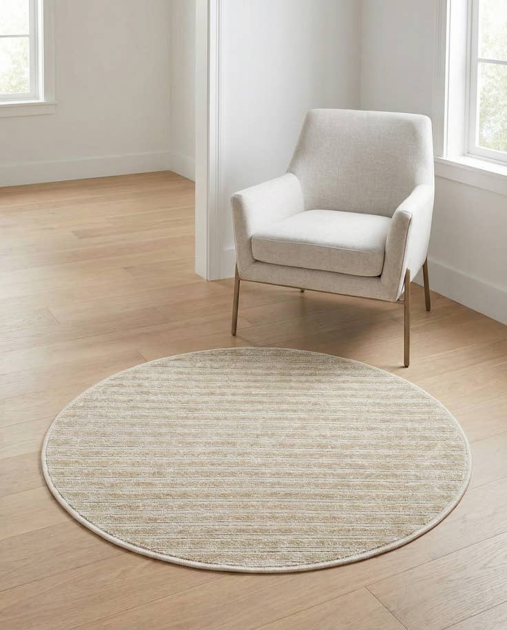 Detail image of 3' x 3' Easy-Clean Sabrina Soto Indoor / Outdoor Round Rug