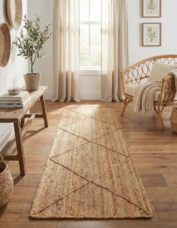 2' 2 x 6' 1 Handmade Braided Jute Runner Rug