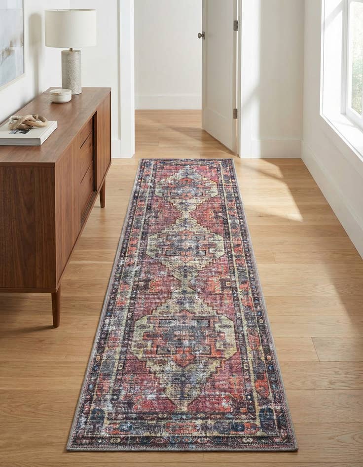 Detail image of 2' x 8'  Washable Maahru Runner Rug