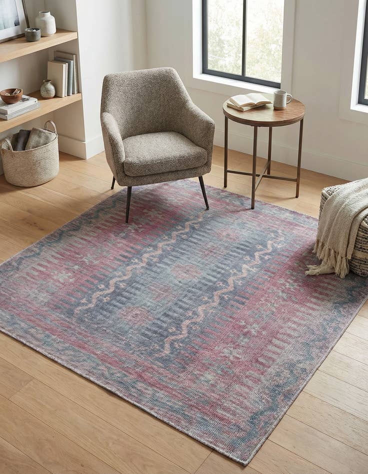 Detail image of 5' 3 x 5' 3 Washable Sisu Square Rug