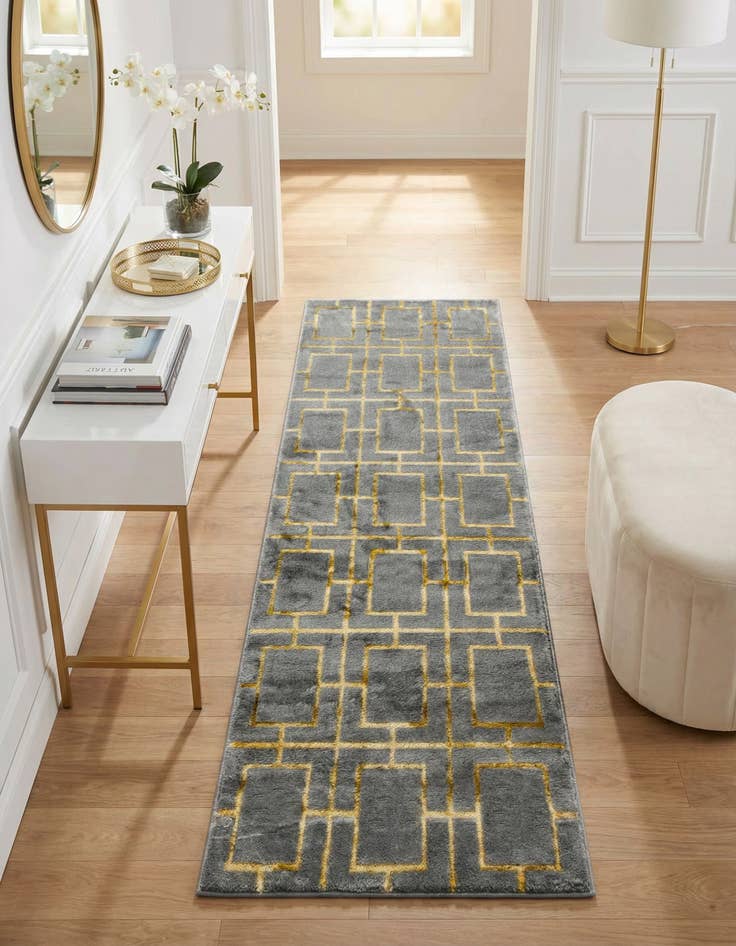 Detail image of 2' x 6'  Marilyn Monroe&trade; Glam Deco Runner Rug